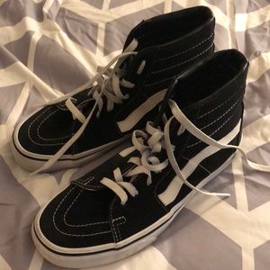 Black Vans high tops